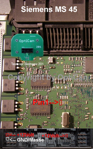 Siemens MS 4x (BMW) pinout diagram 1